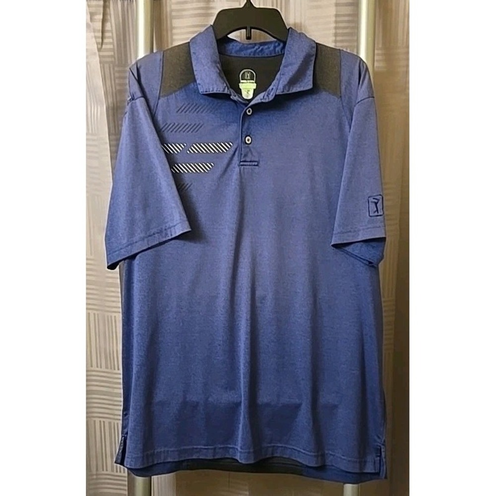 PGA Tour Pro Series‎ Polo Shirt Short Sleeve Mens Golf Golfer XL Blue